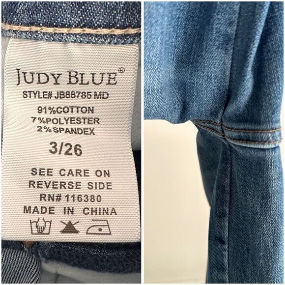 Judy Blue AUSTIN TUMMY CONTROL TOP HIGH RISE STRAIGHT 3/26 - Picture 3 of 7